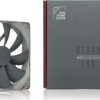 Noctua NF-P14s redux-1200 Case Fan 140mm με Σύνδεση 4-Pin PWM Γκρι