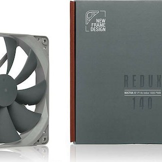 Noctua NF-P14s redux-1500 Case Fan 140mm με Σύνδεση 4-Pin PWM Γκρι