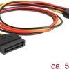 DeLock 15-Pin Sata - 15-Pin Sata Cable 0.5m Πολύχρωμο 60132