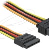 DeLock 15-Pin Sata - 15-Pin Sata Cable 0.5m Πολύχρωμο 60132
