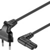 Goobay Euro - IEC C7 Cable 2m Μαύρο 97350