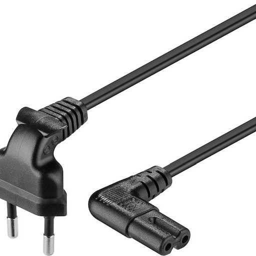 Goobay Euro - IEC C7 Cable 2m Μαύρο 97350