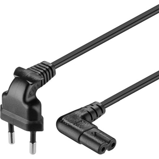 Goobay Euro - IEC C7 Cable 2m Μαύρο 97350