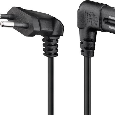 Goobay Euro - IEC C7 Cable 2m Μαύρο 97350