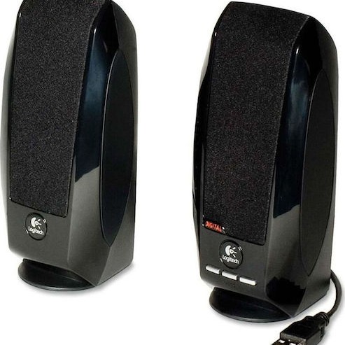 Logitech S150 Ηχεία Υπολογιστή 2.0 με Ισχύ 1.2W σε Μαύρο Χρώμα