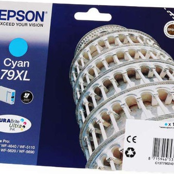 Epson 79XL Γνήσιο Μελάνι Εκτυπωτή InkJet Κυανό (C13T79024010)