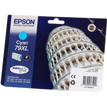 Epson 79XL Γνήσιο Μελάνι Εκτυπωτή InkJet Κυανό (C13T79024010)
