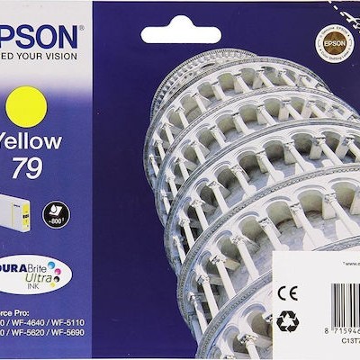 Epson 79 Γνήσιο Μελάνι Εκτυπωτή InkJet Κίτρινο (C13T79144010)