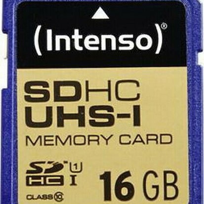 Intenso Premium SDHC 16GB Class 10 U1 UHS-I