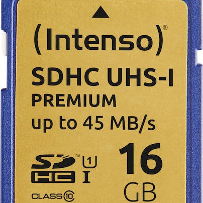 Intenso Premium SDHC 16GB Class 10 U1 UHS-I