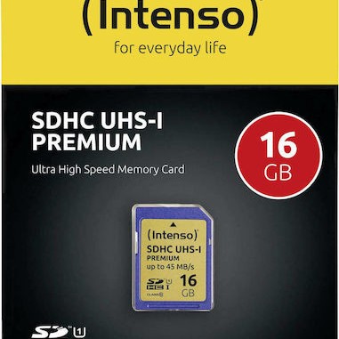 Intenso Premium SDHC 16GB Class 10 U1 UHS-I