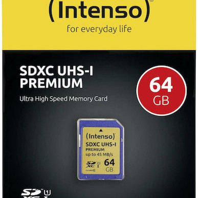 Intenso SDXC 64GB Class 10 U1 UHS-I