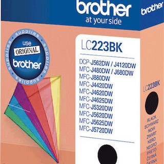 Brother LC223 Γνήσιο Μελάνι Εκτυπωτή InkJet Μαύρο (LC-223BK)