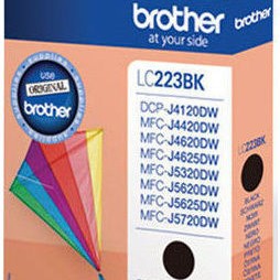 Brother LC223 Γνήσιο Μελάνι Εκτυπωτή InkJet Μαύρο (LC-223BK)