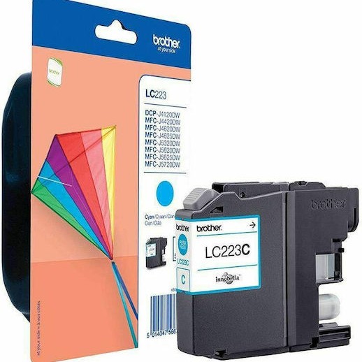 Brother LC223 Γνήσιο Μελάνι Εκτυπωτή InkJet Κυανό (LC-223C)