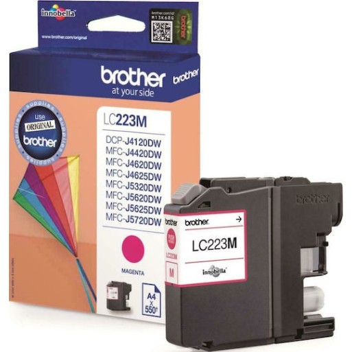 Brother LC223 Γνήσιο Μελάνι Εκτυπωτή InkJet Ματζέντα (LC-223M)