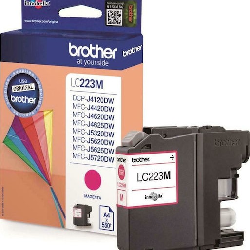 Brother LC223 Γνήσιο Μελάνι Εκτυπωτή InkJet Ματζέντα (LC-223M)