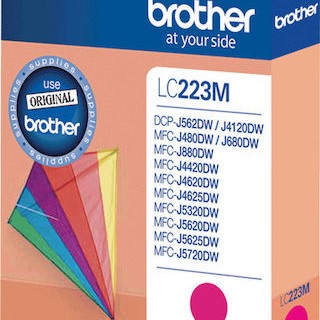 Brother LC223 Γνήσιο Μελάνι Εκτυπωτή InkJet Ματζέντα (LC-223M)