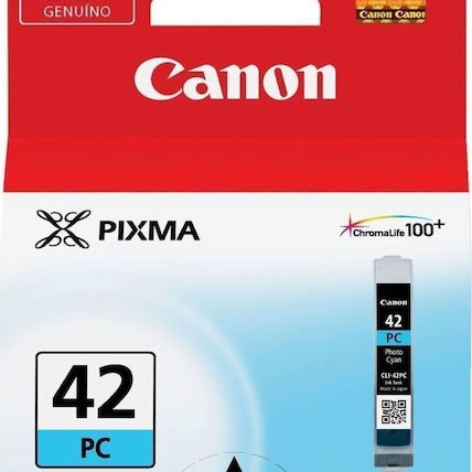 Canon CLI-42 Γνήσιο Μελάνι Εκτυπωτή InkJet Photo Κυανό (6388B001)