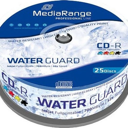 MediaRange Εγγράψιμα CD-R 52x Printable 700MB Cake Box 25τμχ