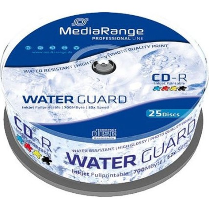 MediaRange Εγγράψιμα CD-R 52x Printable 700MB Cake Box 25τμχ