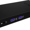 Icy Box USB-C Docking Station με HDMI Ethernet και σύνδεση 2 Οθονών Μαύρο (IB-DK2241AC)