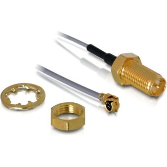 DeLock Καλώδιο Κεραίας WiFi RP-SMA Male - I-PEX 0.2m (88340)