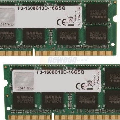 G.Skill F3 Series DDR3 8GB RAM με 2x4GB Modules και Ταχύτητα 1600 για Laptop