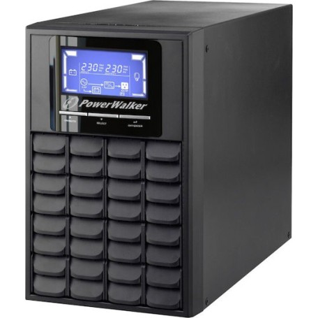 Powerwalker VFI 1000C LCD UPS On-Line 1000VA 800W με 3 IEC Πρίζες