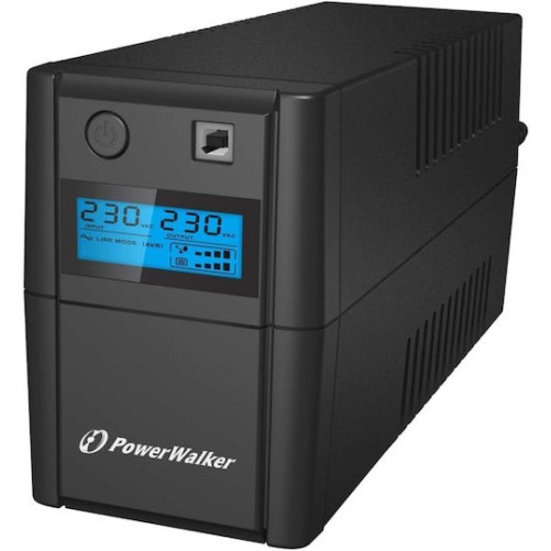 Powerwalker VI 850 SE LCD UPS Line-Interactive 850VA 480W με 2 Schuko Πρίζες