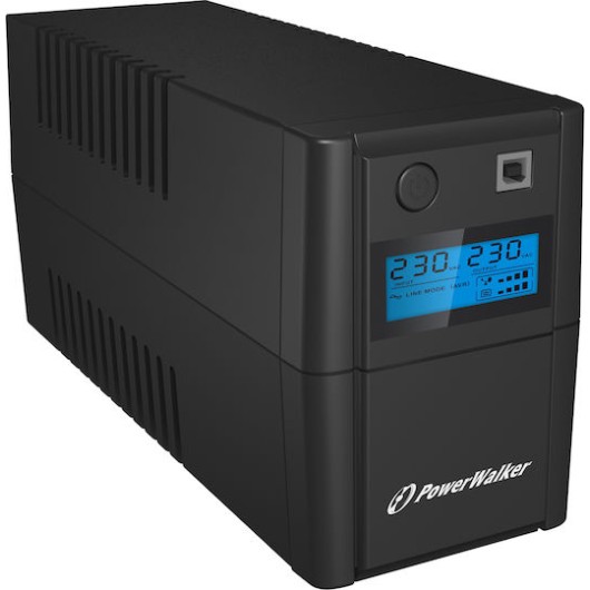 Powerwalker VI 850 SE LCD UPS Line-Interactive 850VA 480W με 2 Schuko Πρίζες
