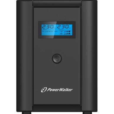 Powerwalker PowerWalker VI 1200 LCD UPS Line-Interactive 1200VA 600W με 2 Schuko Πρίζες