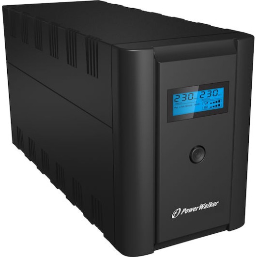 Powerwalker PowerWalker VI 1200 LCD UPS Line-Interactive 1200VA 600W με 2 Schuko Πρίζες