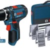 Bosch GSR 12V-15 Δραπανοκατσάβιδο Μπαταρίας 12V 1x4Ah & 1x2Ah