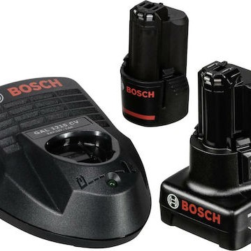 Bosch GSR 12V-15 Δραπανοκατσάβιδο Μπαταρίας 12V 1x4Ah & 1x2Ah