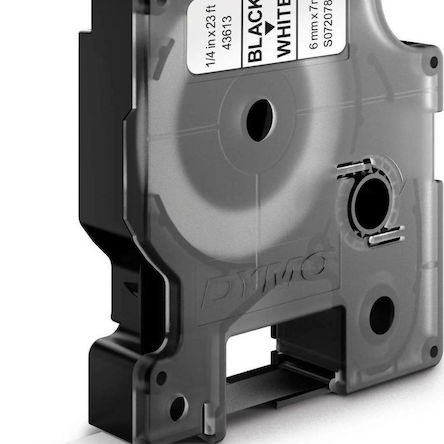 Dymo 43613 Ταινία Ετικετογράφου 7m x 6mm σε Λευκό Χρώμα
