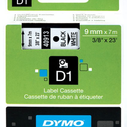 Dymo 40913 Ταινία Ετικετογράφου 7m x 9mm σε Λευκό Χρώμα