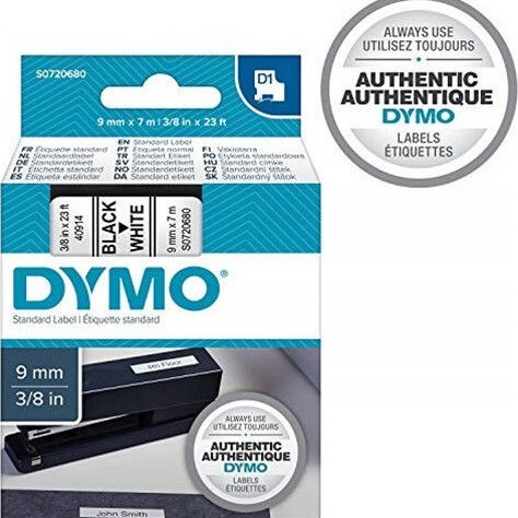 Dymo 40913 Ταινία Ετικετογράφου 7m x 9mm σε Λευκό Χρώμα