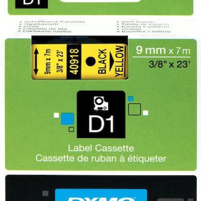Ταινία Ετικετογράφου Dymo Standard 40918 9 Mm X 7 M Μαύρα Γράμματα Κίτρινο Φόντο S0720730 Dymo40918