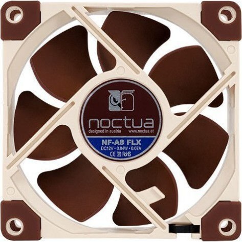 Noctua NF-A8 FLX Case Fan 80mm με Σύνδεση 3-Pin Καφέ