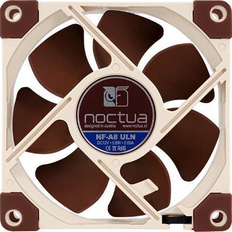 Noctua NF-A8 ULN Case Fan 80mm με Σύνδεση 3-Pin Καφέ