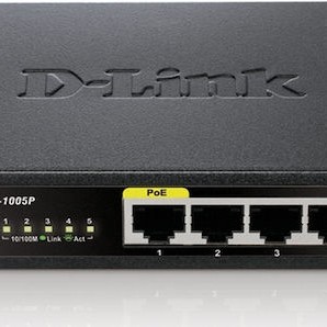 D-Link DES-1005P Unmanaged L2 PoE Switch με 5 Θύρες Ethernet