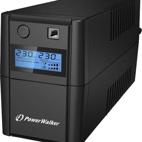 Powerwalker VI 850 SE LCD/IEC UPS Line-Interactive 850VA 480W με 4 IEC Πρίζες