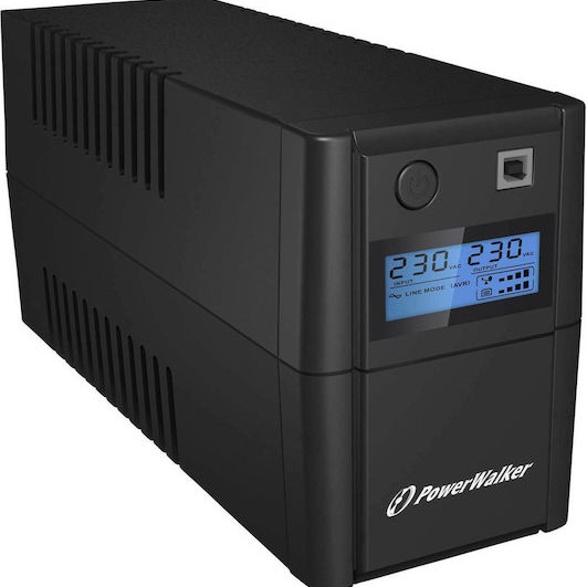 Powerwalker VI 850 SE LCD/IEC UPS Line-Interactive 850VA 480W με 4 IEC Πρίζες