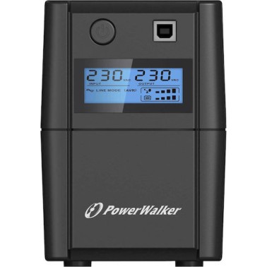 Powerwalker VI 850 SE LCD/IEC UPS Line-Interactive 850VA 480W με 4 IEC Πρίζες