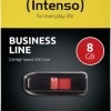 Intenso Business Line 8GB USB 2.0 Stick Μαύρο