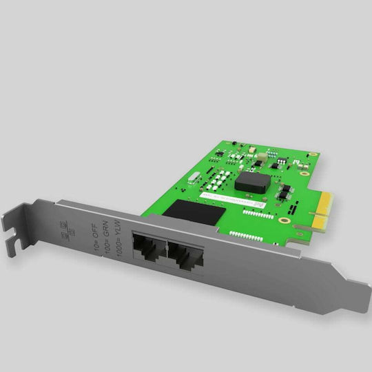 Intel I350-T2 v2 Ενσύρματη Κάρτα Δικτύου Gigabit (1Gbps) Ethernet PCI-e