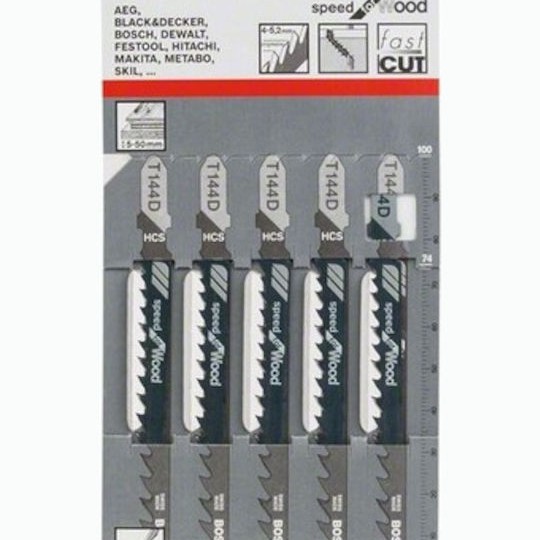 Bosch T144D Λάμα Speed for Wood για Ξύλο 92mm