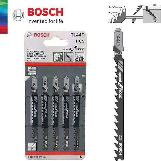 Bosch T144D Λάμα Speed for Wood για Ξύλο 92mm