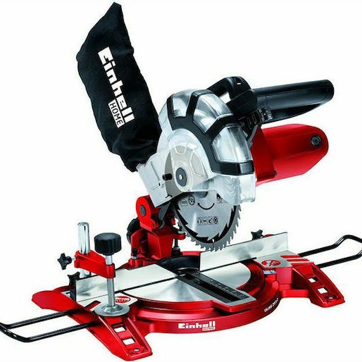 Einhell TH-MS 2513L Φαλτσοπρίονο Ρεύματος με Ισχύ 1600W, Οδηγό Laser, Δίσκο Κοπής Διαμέτρου 250mm & Ταχύτητα Κοπής 4000rpm
